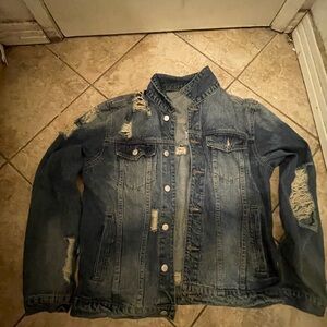 Distressed Denim Jacket